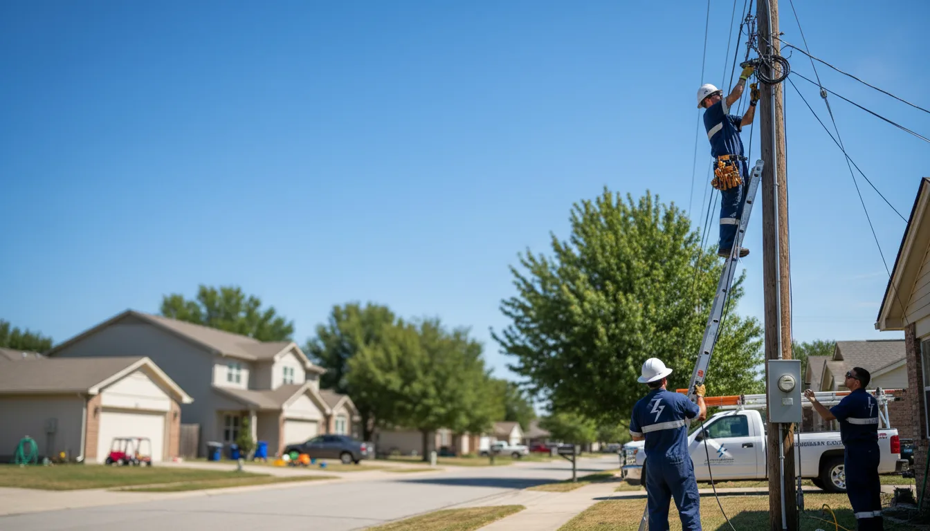 Residential electrician providing installation services in Dolliver, IA